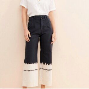 NWT ANTHROPOLOGIE Fatima Dip Dye Wide Leg Pants Size 25